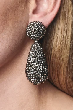 Alena Earrings-Metallic Faceted Beads-Sachin & Babi Fashion