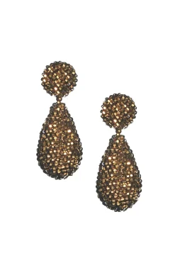Alena Earrings-Metallic Faceted Beads-Sachin & Babi Fashion