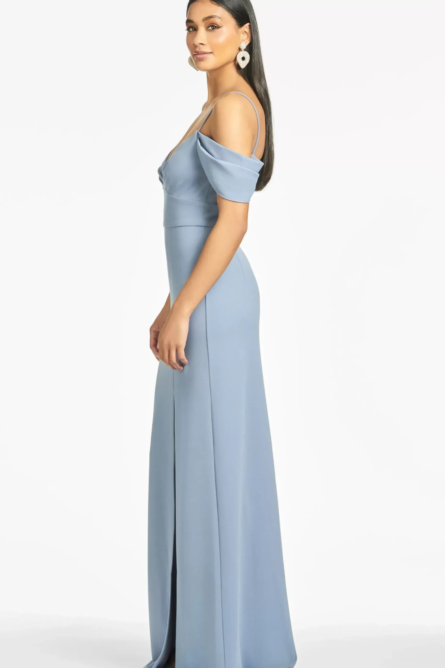 Brittany 4-Way Stretch Crepe Gown-Sachin & Babi New