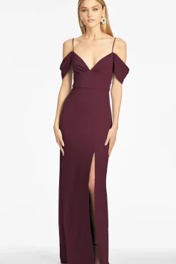 Brittany 4-Way Stretch Crepe Gown-Sachin & Babi Shop