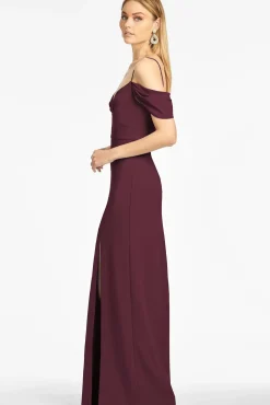 Brittany 4-Way Stretch Crepe Gown-Sachin & Babi Shop