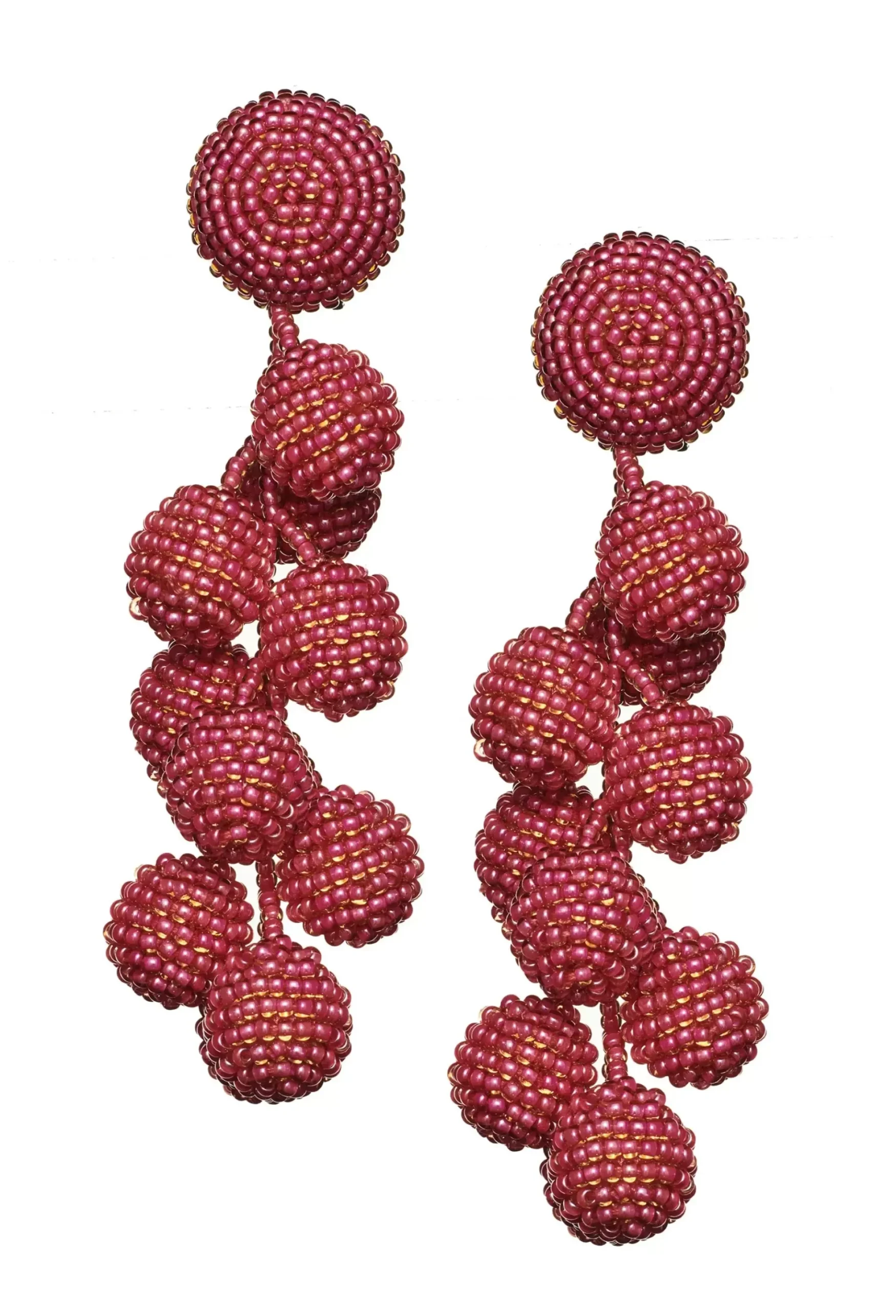 Coconuts Earrings-Smooth Beads-Sachin & Babi Store
