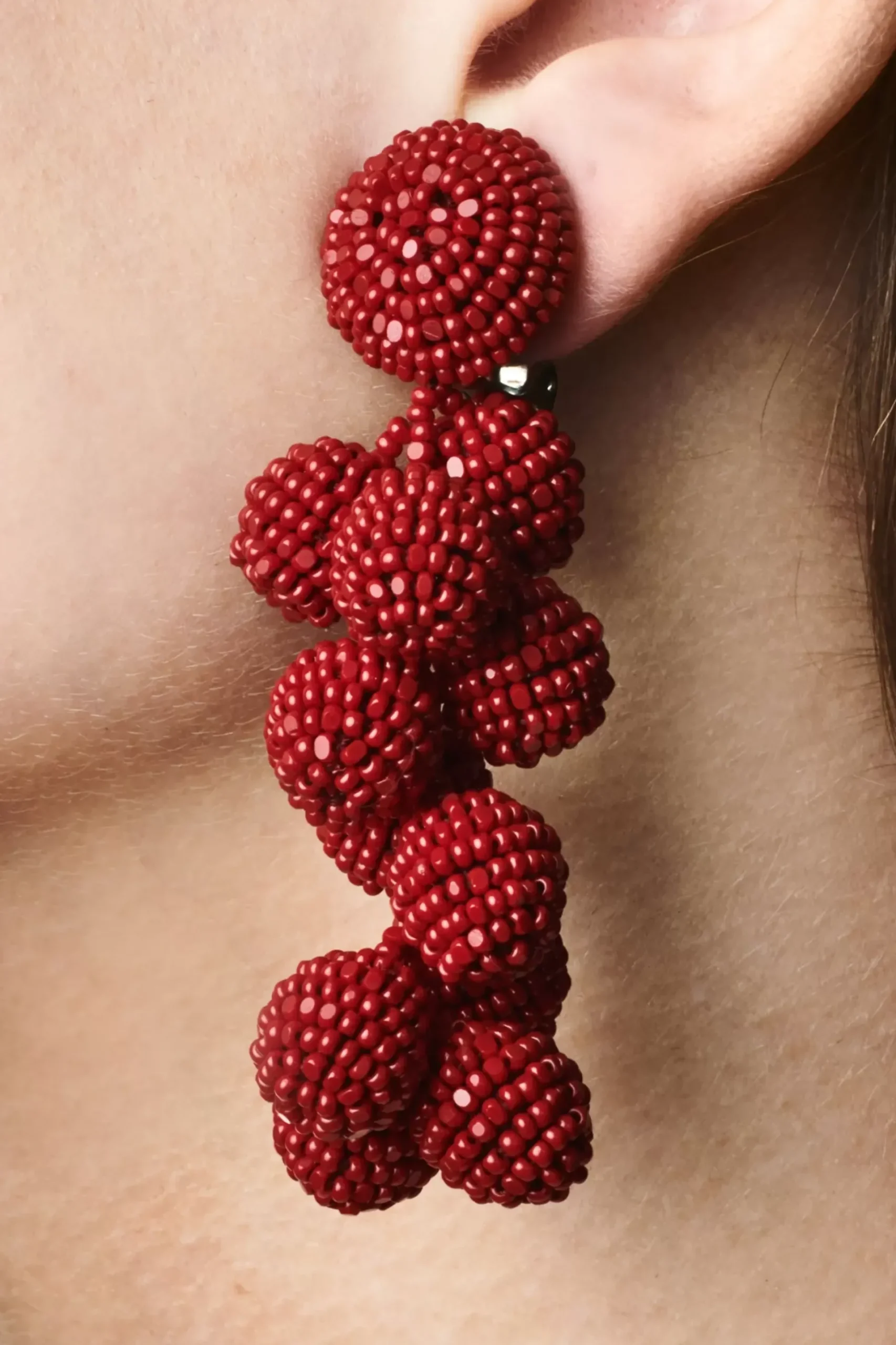 Coconuts Earrings-Smooth Beads-Sachin & Babi Store