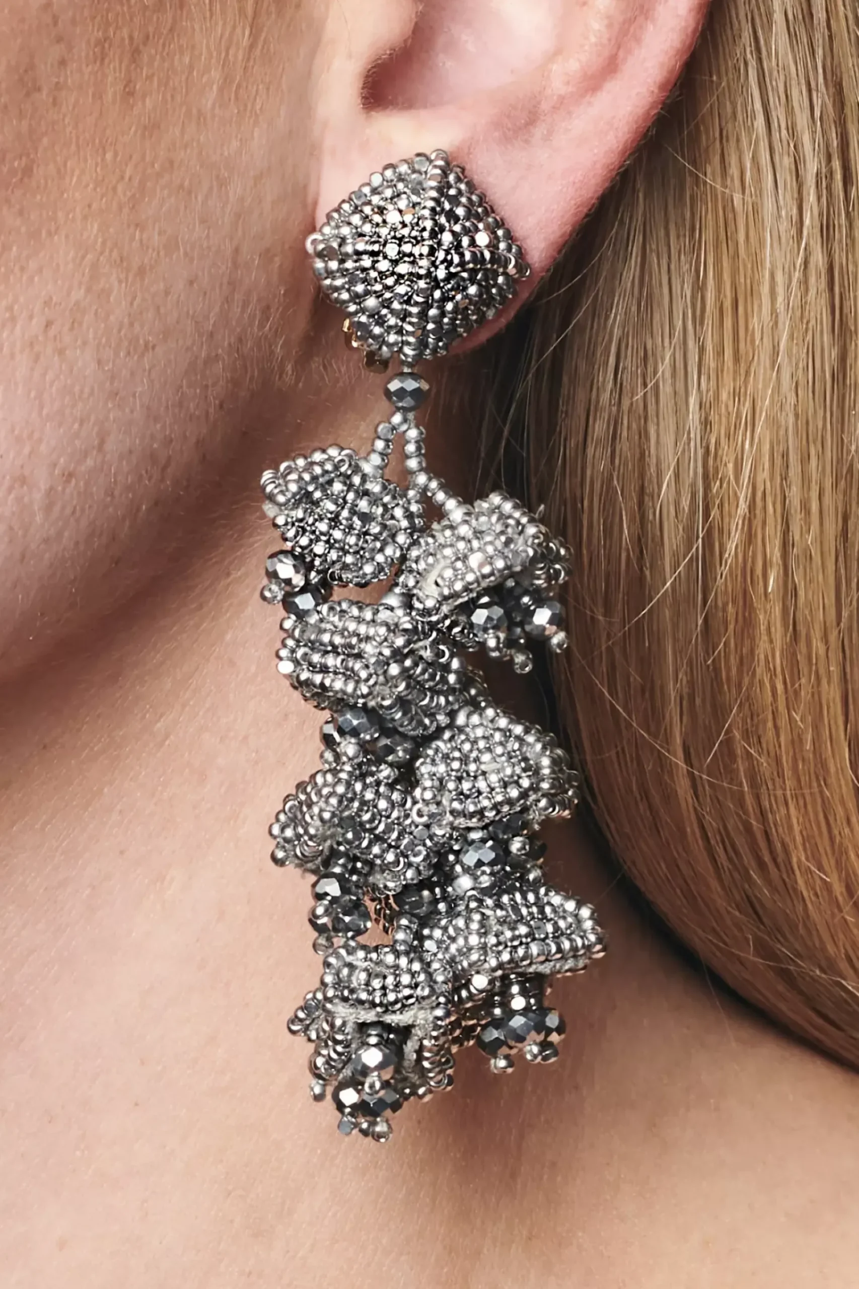 Grapes Earrings-Smooth Beads-Sachin & Babi Outlet