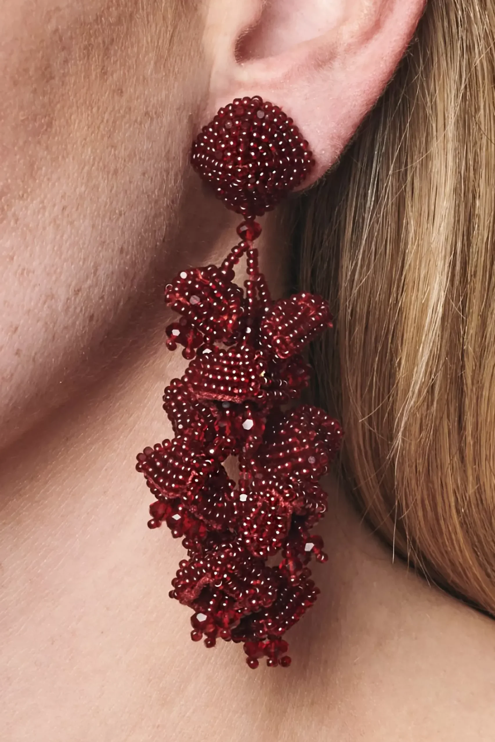 Grapes Earrings-Smooth Beads-Sachin & Babi Outlet