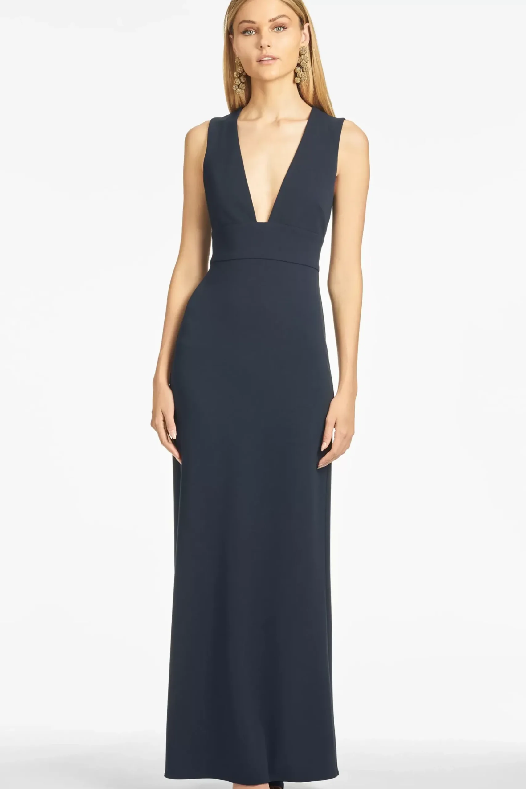 Loretta 4-Way Stretch Crepe Gown-Sachin & Babi Hot