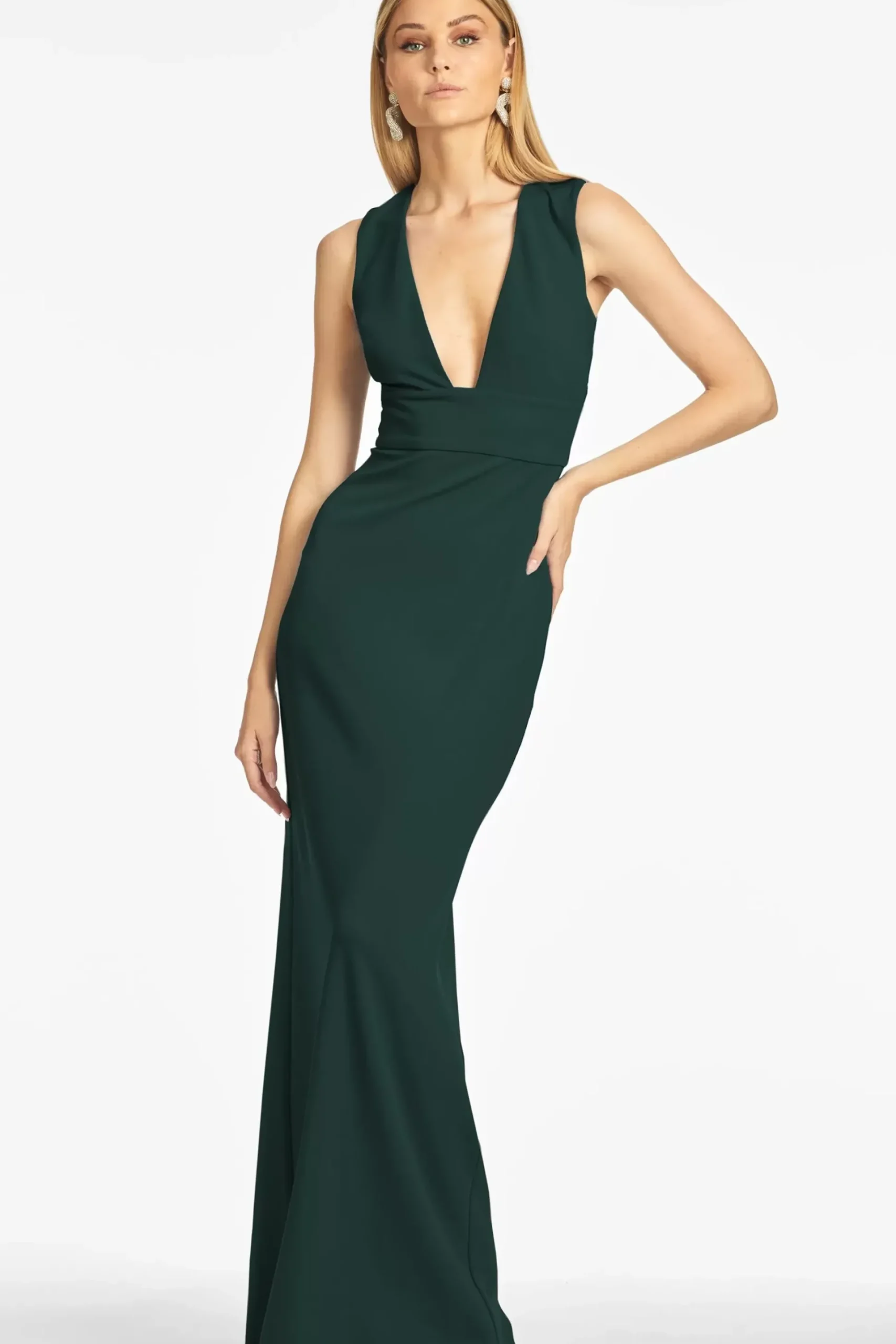 Loretta 4-Way Stretch Crepe Gown-Sachin & Babi Discount