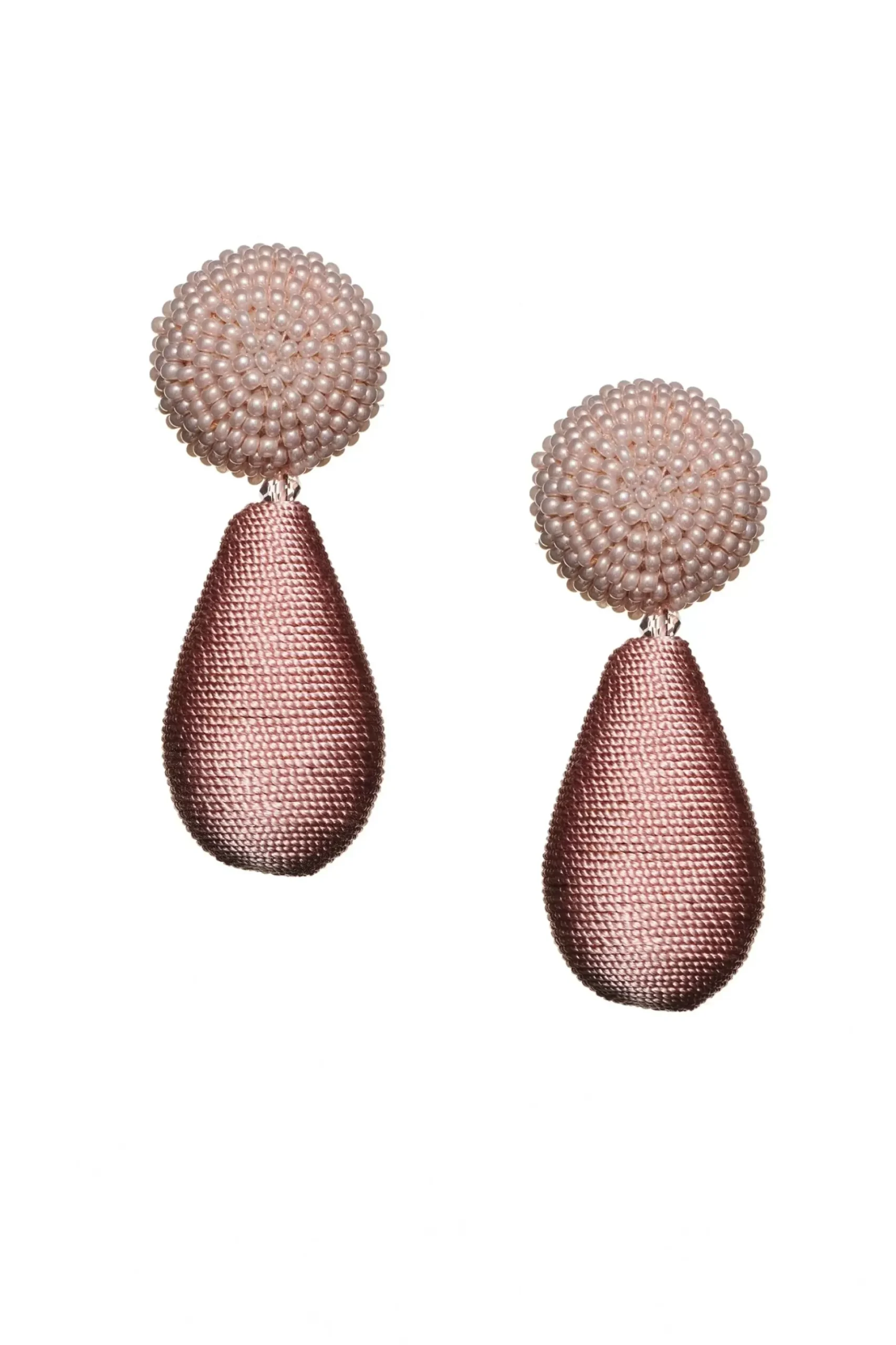 Lottie Earrings-Smooth Beads/Thread-Sachin & Babi Outlet