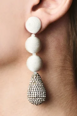 Maeve Earrings-Thread/Crystals-Sachin & Babi Shop