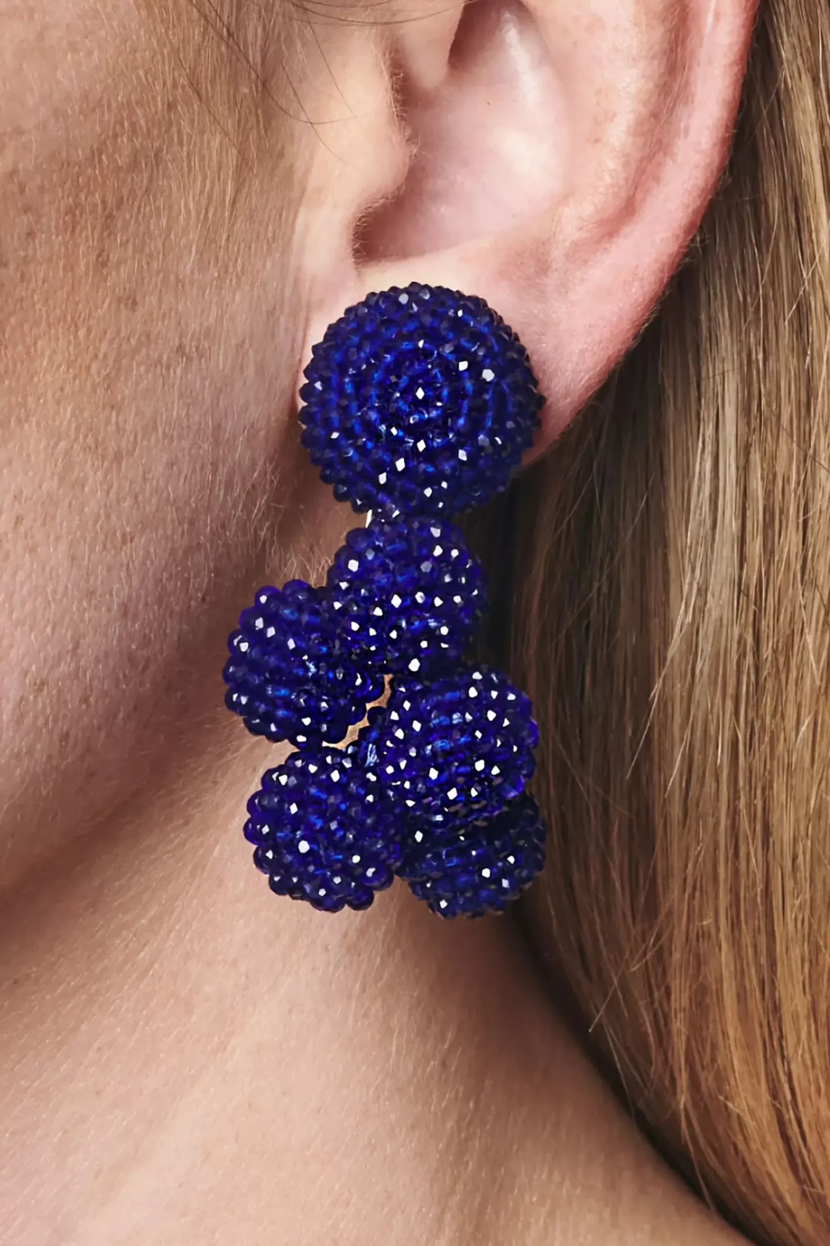 Mini Coconuts Earrings-Faceted Beads-Sachin & Babi New
