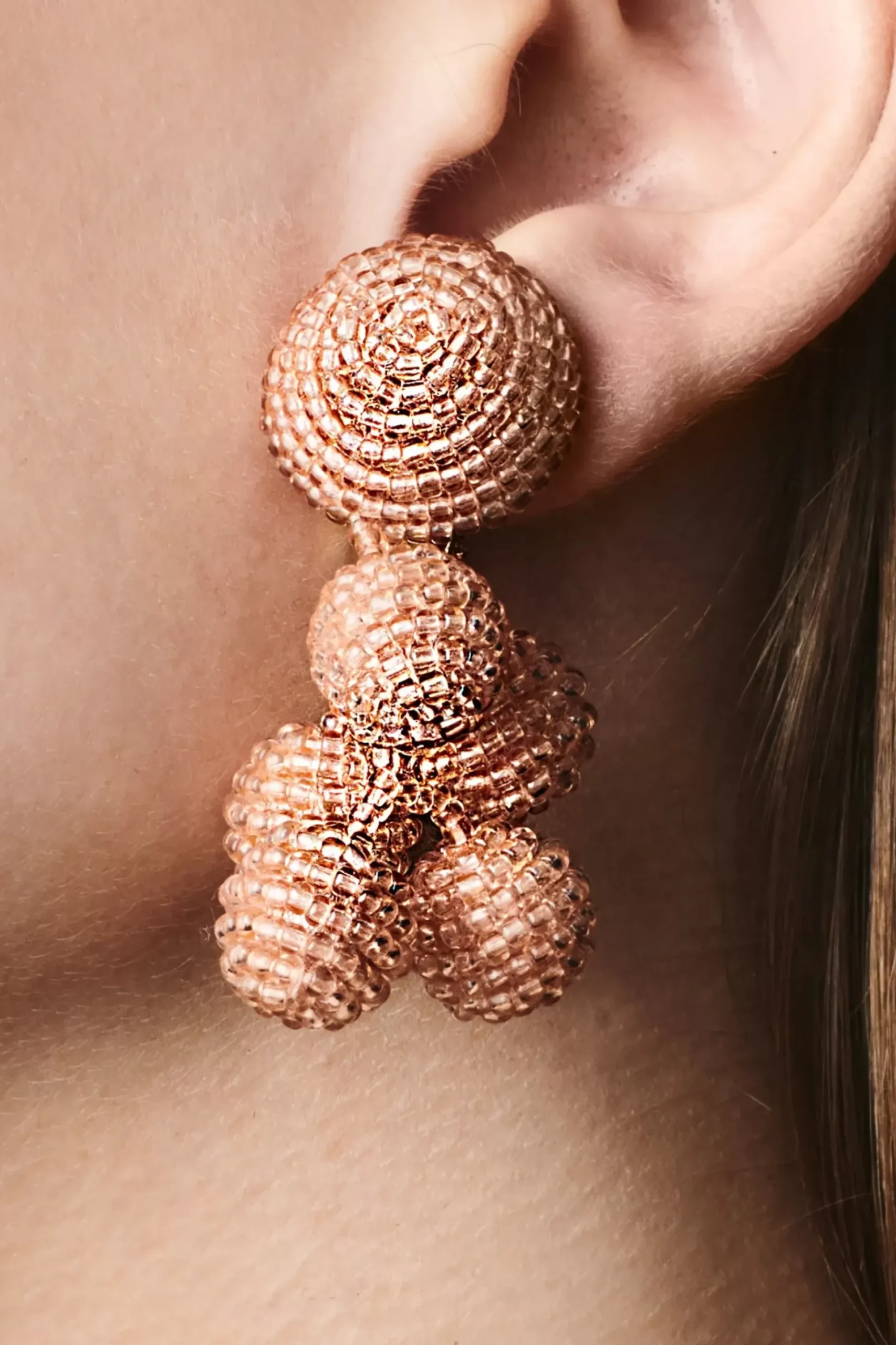 Mini Coconuts Earrings-Faceted Beads-Sachin & Babi New