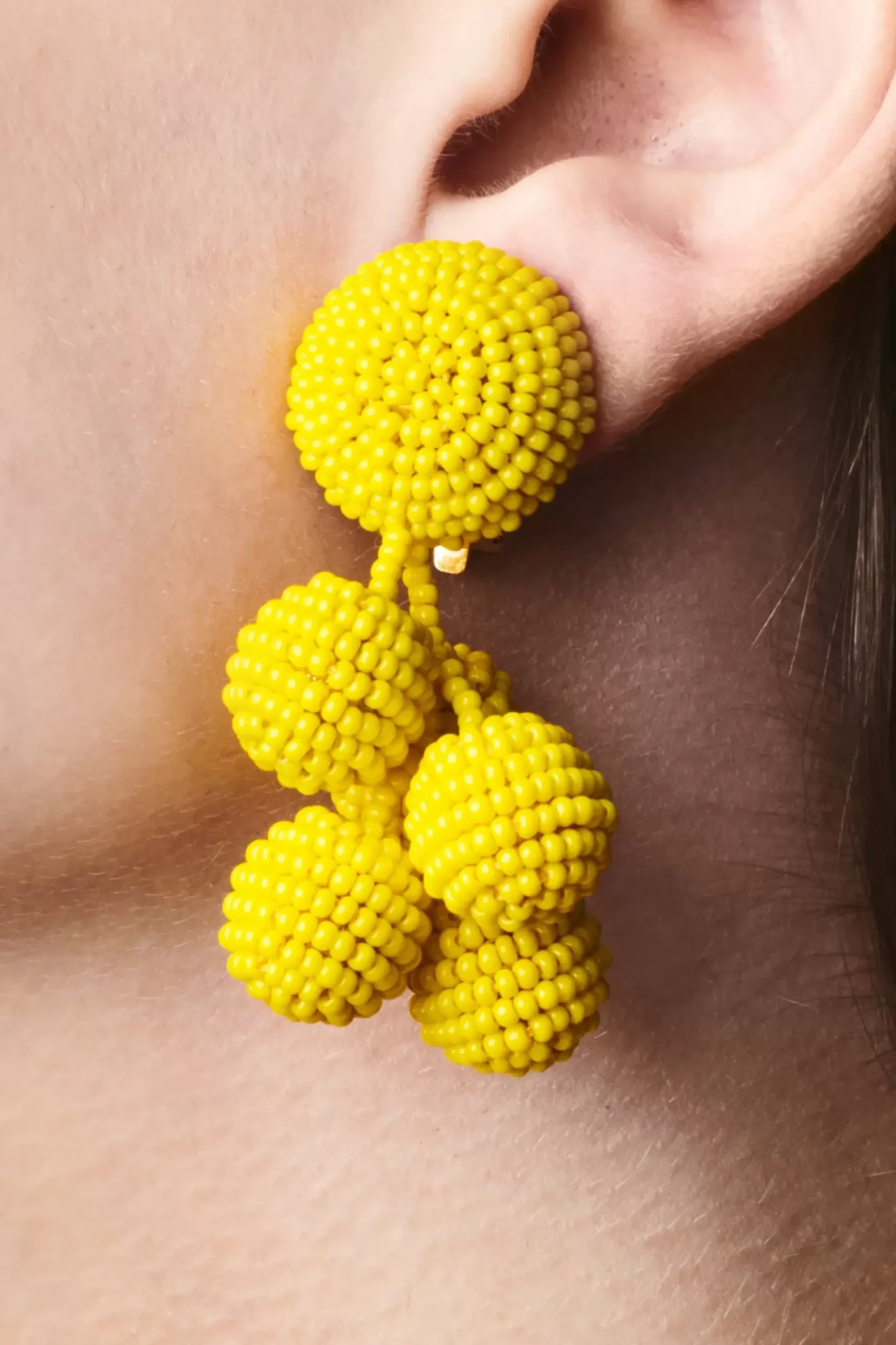 Mini Coconuts Earrings-Smooth Beads-Sachin & Babi Fashion