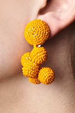 Mini Coconuts Earrings-Smooth Beads-Sachin & Babi Fashion