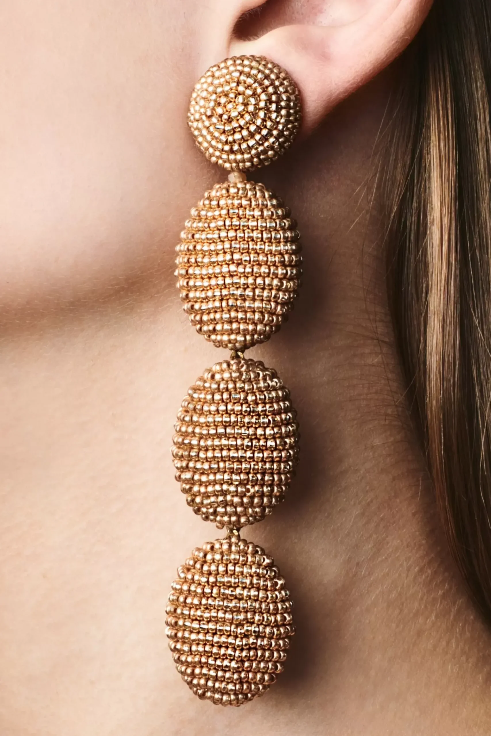 Natalie Earrings-Smooth Beads-Sachin & Babi Fashion
